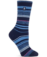 Heat Holders Women's Ultra Lite Heather Stripe Crew Socks