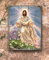 Designocracy Jesus Resurrection Wooden Wall or Freestanding Decor, 8" x 6"