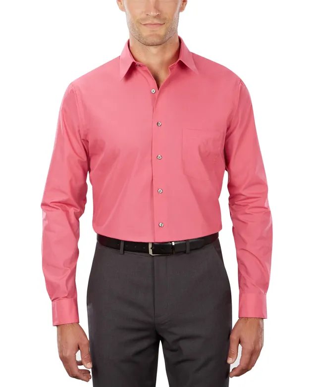 Van Heusen Men's Classic-Fit Wrinkle Free Flex Collar Stretch Solid Dress  Shirt - Macy's