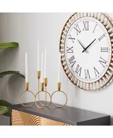 CosmoLiving by Cosmopolitan Contemporary Candelabra - Gold