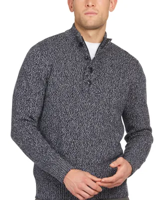 Barbour Men's Sid Regular-Fit Marled Half-Zip Sweater
