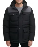 Levi's Men's Quilted Four Pocket Parka Hoody Jacket