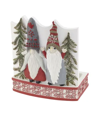 Avanti Christmas Gnomes Holiday Resin Toothbrush Holder