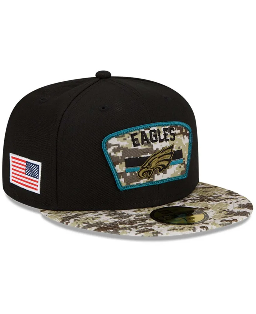 Philadelphia Eagles New Era 2022 Salute To Service Visor - Black