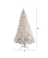 Artificial Christmas Tree with 2200 Bendable Branches and 800 Led Lights, 10'