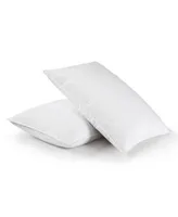 Unikome Quilted Goose Feather Bed Pillows 2 Piece