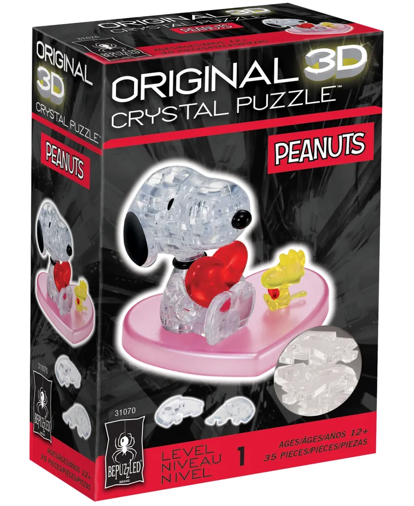 BePuzzled 3D Crystal Puzzle - Peanuts Snoopy Heart