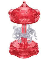 BePuzzled 3D Crystal Puzzle - Carousel White, Red