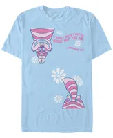 Men's Alice Wonderland Cheshire Split Short Sleeve T-shirt