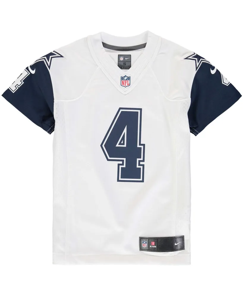 Big Boys Dak Prescott White Dallas Cowboys Color Rush Game Jersey