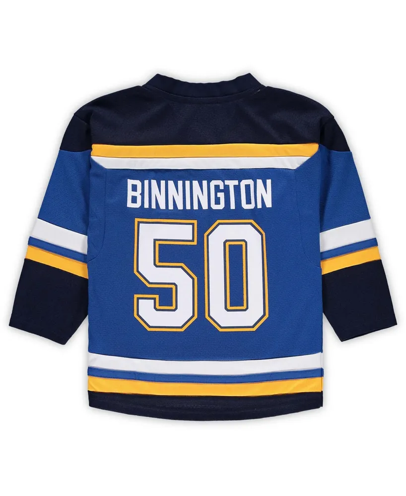 Preschool Jordan Binnington Blue St. Louis Blues Home Replica Player Jersey