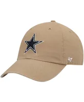 Men's Khaki Dallas Cowboys Primary Clean Up Adjustable Hat