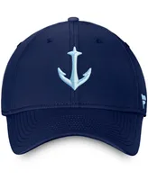 Men's Deep Sea Navy Blue Seattle Kraken Secondary Logo Flex Hat