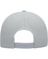 Men's Gray Seattle Kraken Wordmark Logo Snapback Hat