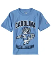 Big Boys Carolina Blue North Tar Heels Strong Mascot T-shirt