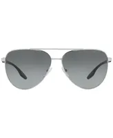 Prada Linea Rossa Men's Sunglasses, Ps 52WS 61 - Silver