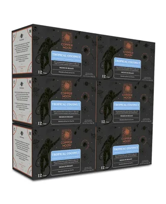 Copper Moon Coffee Tropical Coconut Single Serve Coffee Pods, 72 Count