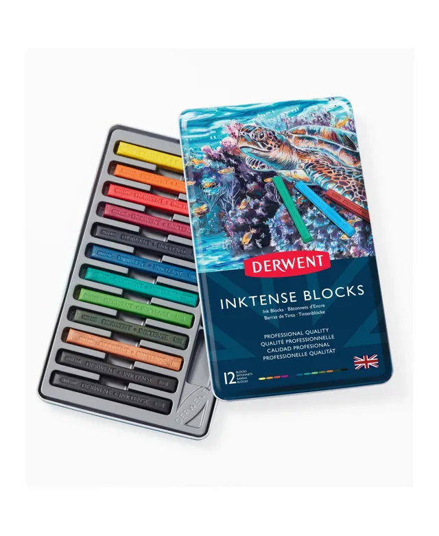 Derwent Inktense Pencil Tin Set, 36 Colors