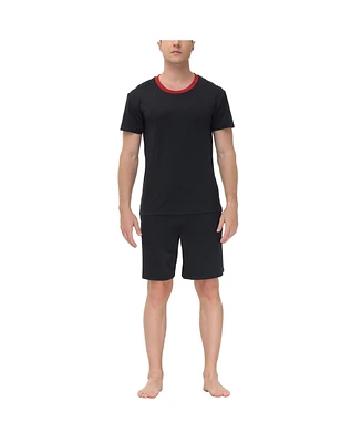 Ink+Ivy Men's Moisture-Wicking Crewneck T-Shirt & Shorts Pajama Set