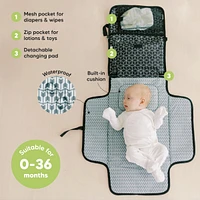 Ezee Diaper Changing Pad, Portable Mat, Waterproof Foldable Pad