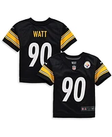 Nike Toddler Boys and Girls T.j. Watt Black Pittsburgh Steelers Player Game Jersey