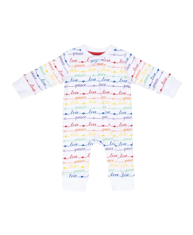 Pajamas for Peace and Love Baby Boys Girls Coveralls