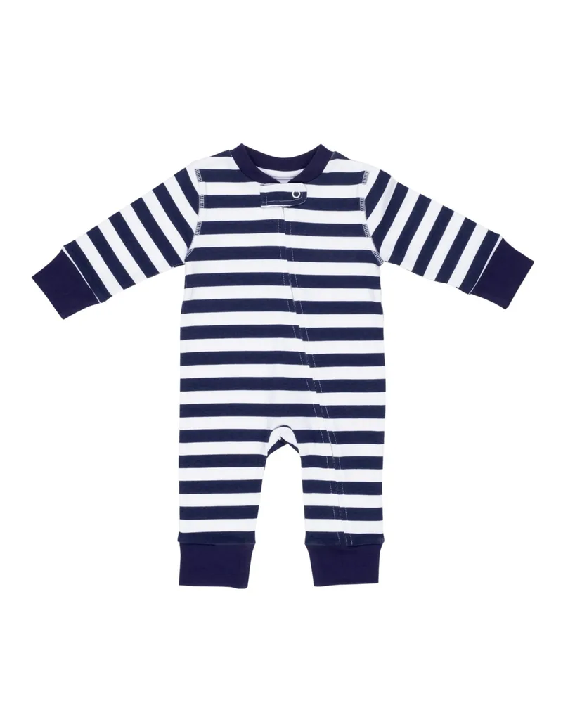 Pajamas for Peace Nautical Stripe Baby Boys and Girls Coveralls