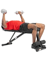 Sunny Health & Fitness Adjustable Incline/Decline Home Weight Bench Press Machine - Strength Training Equipment, Sf-BH620038