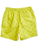 Nautica Men's Quick-Dry Anchor-Print 8" Swim Trunks