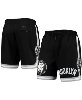 Men's Black Brooklyn Nets Chenille Shorts