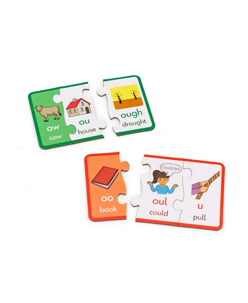Junior Learning Vowel Puzzles Educational Learning Set, 78 Pieces