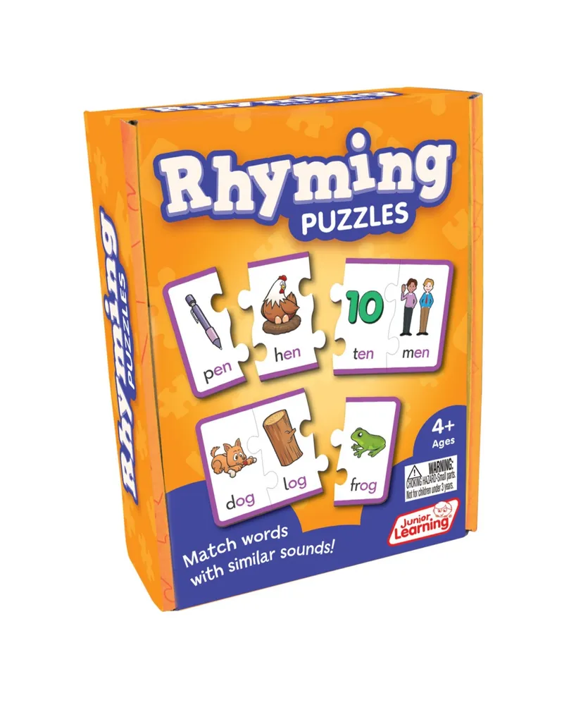 Junior Learning Rhyming Puzzles Educational Learning Set, 71 Pieces