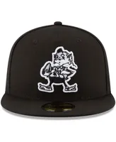 Men's Black Cleveland Browns B-Dub 59FIFTY Fitted Hat