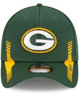 Men's Green Green Bay Packers 2021 Nfl Sideline Home 39THIRTY Flex Hat