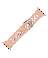 WITHit White and Pink Silicone Sport Band designed for Apple Watch 42mm (Series 10) & 38/40/41mm