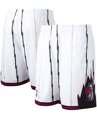 Men's White Toronto Raptors Hardwood Classics Swingman Shorts