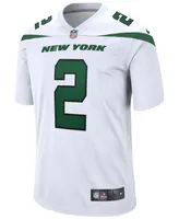 Men's Zach Wilson White New York Jets 2021 Nfl Draft First Round Pick Game Jersey