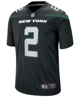 Men's Zach Wilson Black New York Jets Alternate 2021 Nfl Draft First Round Pick Game Jersey