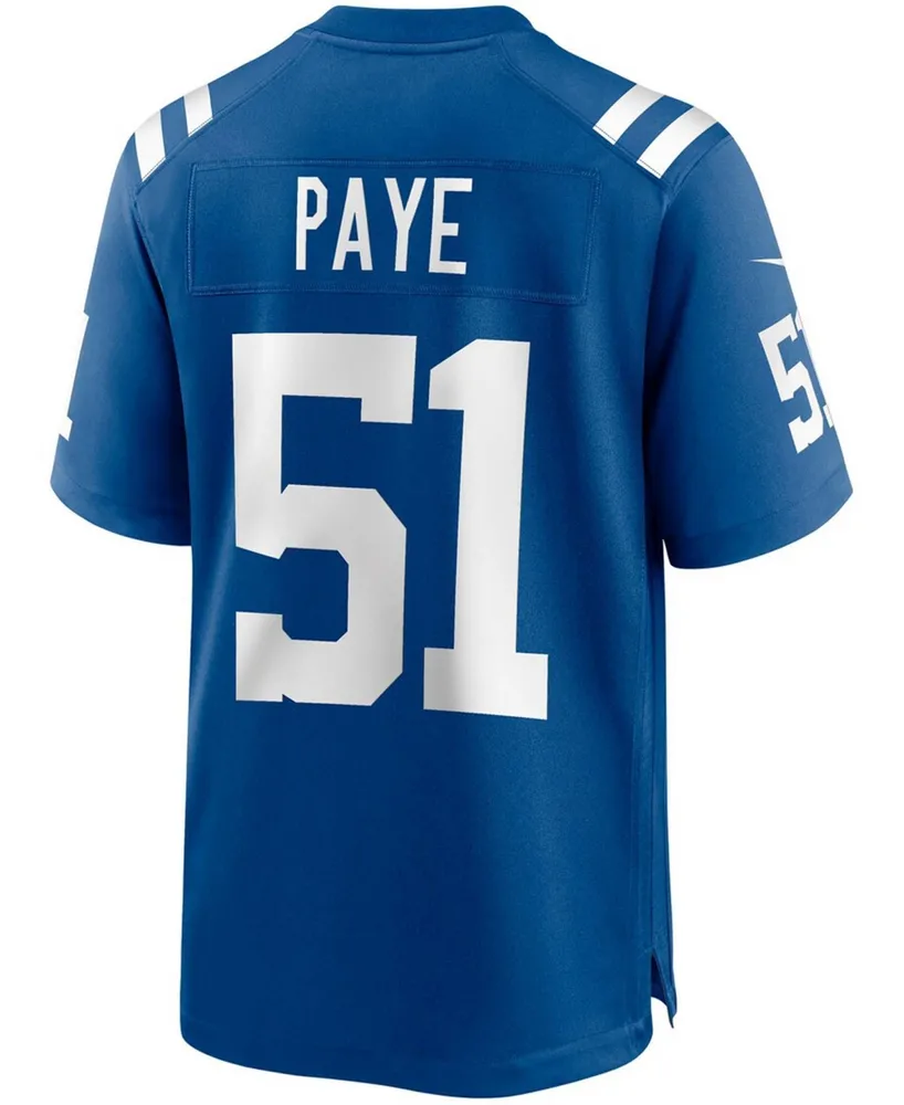 Men's Kwity Paye Royal Indianapolis Colts 2021 Nfl Draft First Round Pick Game Jersey