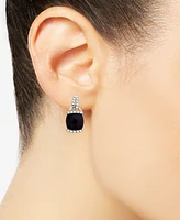 2-Pc. Set Onyx & Diamond (1/10 ct. tw.) Pendant Necklace & Matching Stud Earrings in Sterling Silver