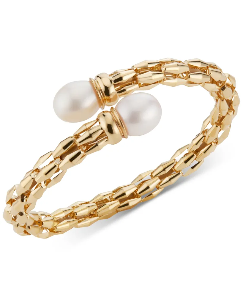 Cultured Freshwater Pearl (10mm) Bypass Bracelet