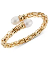 Cultured Freshwater Pearl (10mm) Bypass Bracelet