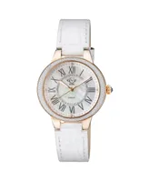 Gv2 Women's Astor Ii 9141-L2 Swiss Quartz Italian Leather Watch 35 mm