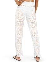 Miken Juniors' Scallop Hem Pants with Tassel Tie, Created for Macy's