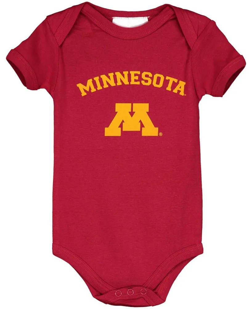 Infant Boys and Girls Maroon Minnesota Golden Gophers Arch and Logo Bodysuit
