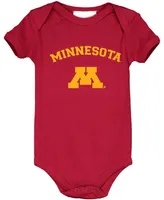 Infant Boys and Girls Maroon Minnesota Golden Gophers Arch Logo Bodysuit