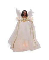 Kurt Adler Ul 10-Light Black Angel Tree Topper