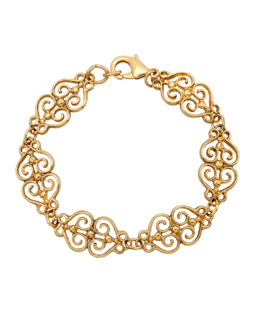 2028 Gold-Tone Filigree Bracelet - Gold