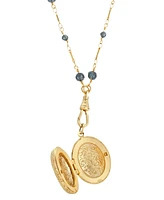 2028 Montana Oval Double Side Locket Necklace