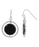 2028 Round Drop Earrings